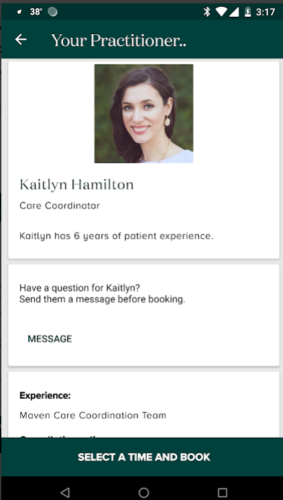 Maven Clinic Personal Health App