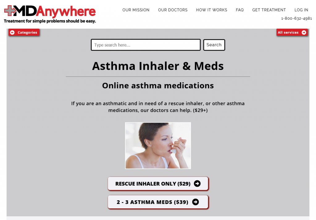 MDAnywhere-Asthma Page